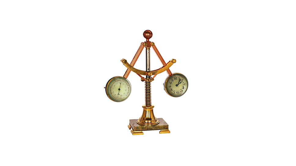 Настольные часы с барометром «Тормоз Томпсона»