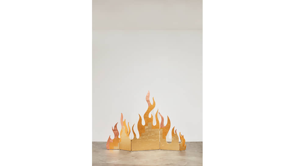 Ширма Fire in Wood, Mathias Kiss, галерея Ketabi Bourdet
