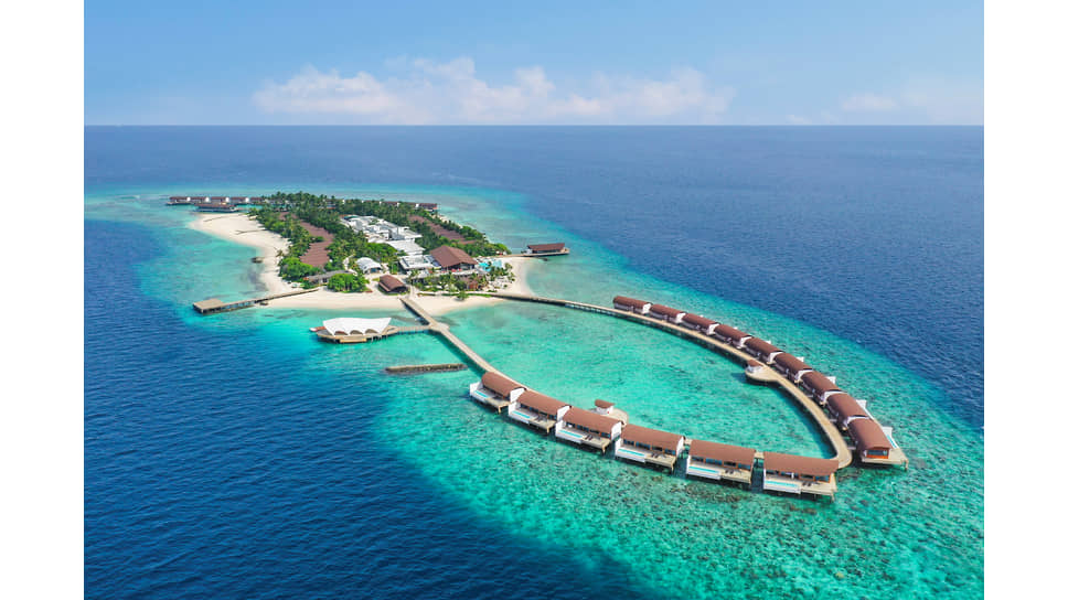 Вид на курорт The Westin Maldives Miriandhoo
