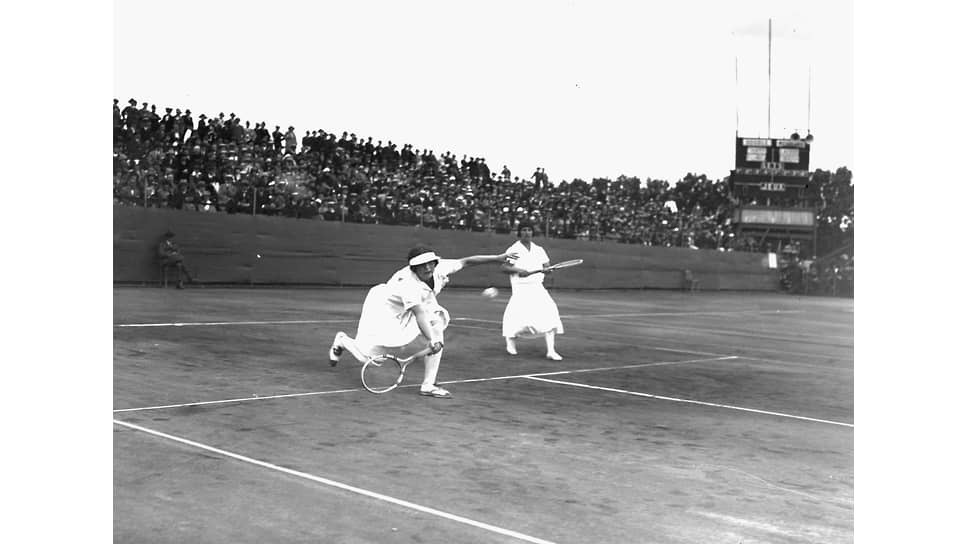 Теннисный матч на летних Олимпийских играх в Париже, 19 июля 1924 года