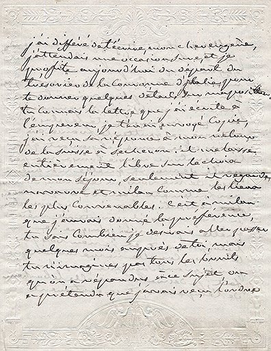 «Мой муж меня не любит, он меня обожает…» Письмо Жозефины де Богарне к Терезе Кабаррус, 23 июля 1796 года. Эстимейт €15–20 тыс.