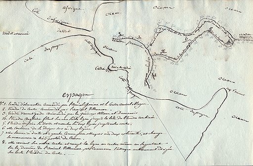 План Трафальгарской битвы, отправленный Наполеоном Талейрану, 1805 год. Эстимейт €80–120 тыс.