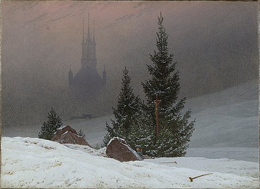 Каспар Давид Фридрих. «Зимний пейзаж», около 1811 года.