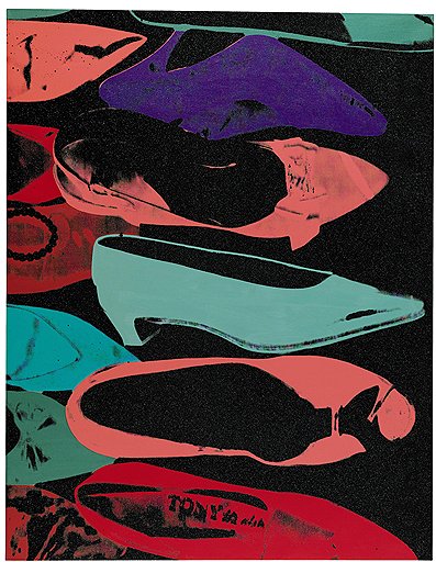 Энди Уорхол. «Туфли в бриллиантовой пыли», 1980. Sotheby’s, эстимейт &amp;#163;1,3–1,6 млн