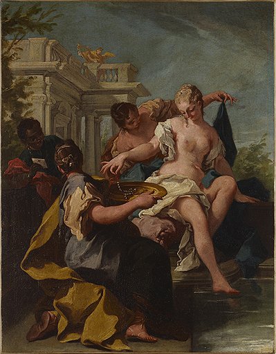 Джованни Баттиста Питтони. «Давид и Вирсавия», первая половина XVIII века. Галерея Maison d&#39;Art