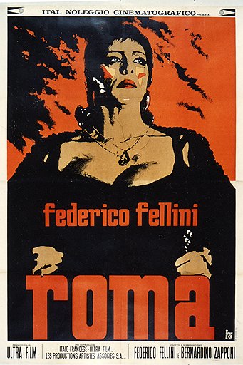 Итальянская афиша фильма &quot;Рим&quot;, 1972 год