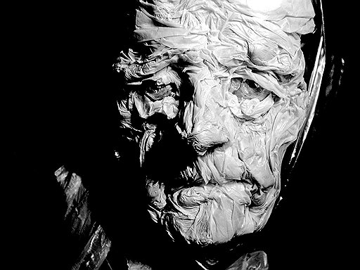 Владимир Сай. &quot;Взгляд пожилой женщины&quot;, из серии &quot;Полиэтиленовая скульптура&quot;, 2011 год 