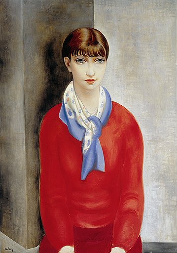 Моисей Кислинг. «Молодая женщина в красном свитере», 1925 год