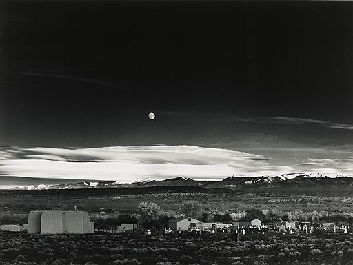 Ансел Адамс. &quot;Восход луны. Эрнандес, Нью-Мексико&quot; 1941 год. Sotheby&#39;s, эстимейт $300-500 тыс.
