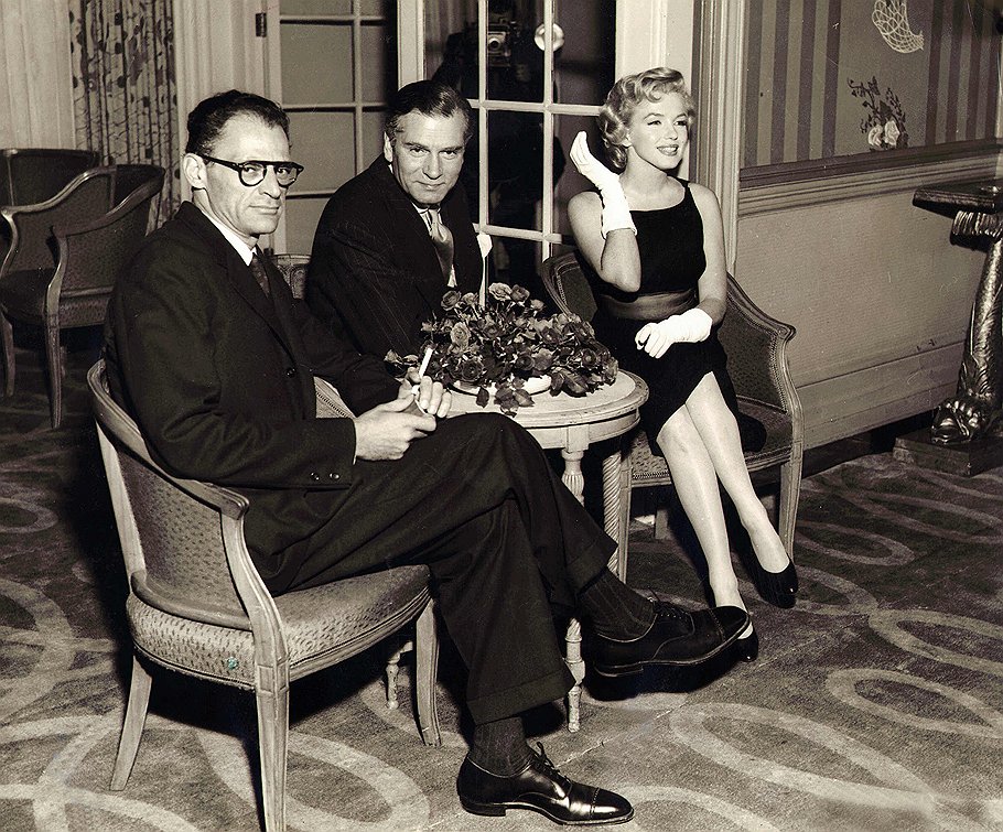 Артур Миллер, Лоуренс Оливье и Мэрилин Монро, 1957 год 