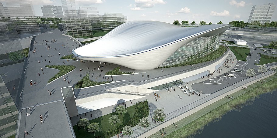 Заха Хадид. Центр водных видов спорта, построенный к Олимпийским играм в Лондоне, 2011 год 