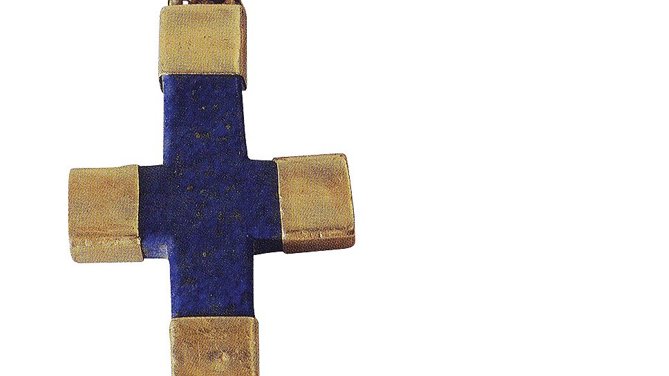 Наперсный крест,
XIV век