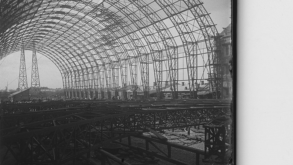 Строительство Брянского (Киевского) вокзала в Москве, 1916 год 