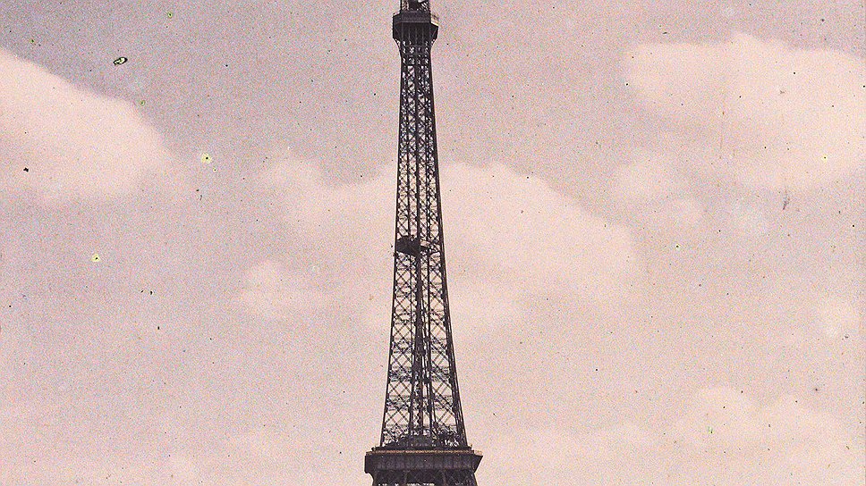 Неизвестный фотограф, Франция, Париж. «Эйфелева башня и колесо обозрения», 1911 год