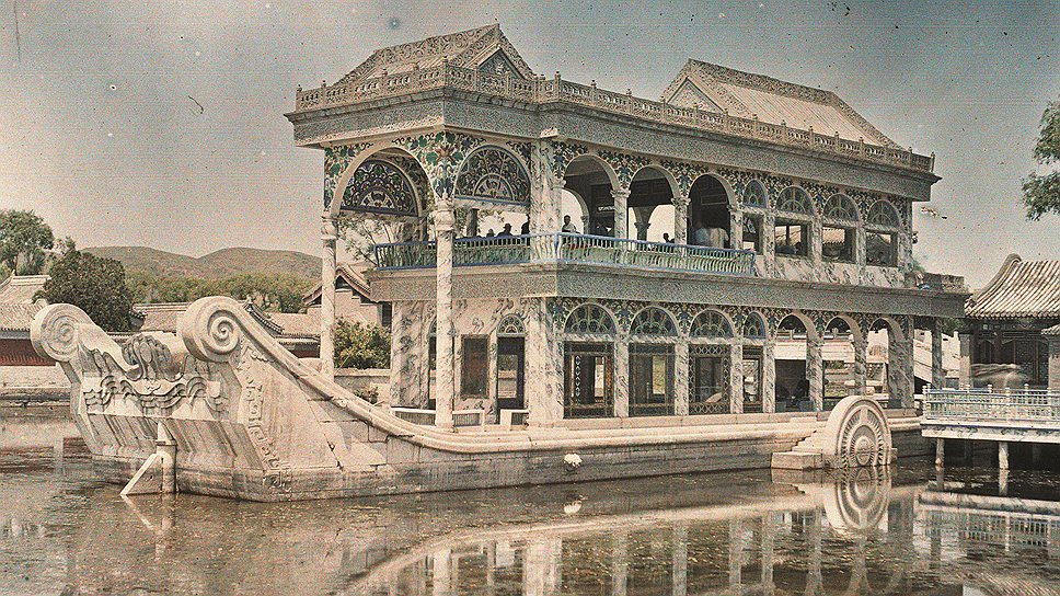 Стефан Пассет, Китай, Пекин. «Мраморная ладья Цинъяньфан в Летнем дворце», 29 июня 1912 года