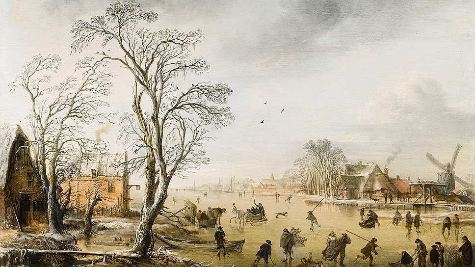 Арт ван дер Нер. &quot;Игроки на льду&quot;, XVII век. Sotheby&#39;s, эстимейт &amp;pound;2-3 млн 