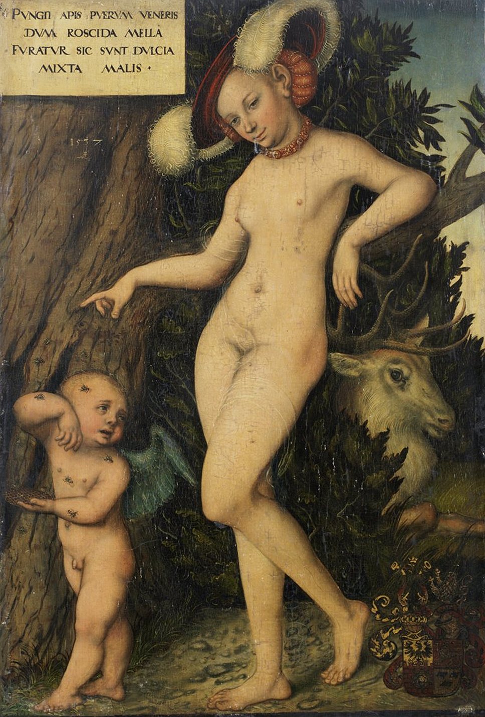 Лукас Кранах Старший. &quot;Венера с Купидоном, собирающие мед&quot;, 1537 год. Bonhams, эстимейт &amp;pound;1,5-2,5 млн 