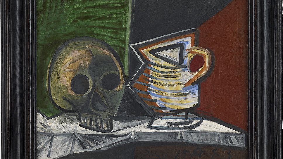 Пабло Пикассо. «Натюрморт с черепом и горшком», 1943 год