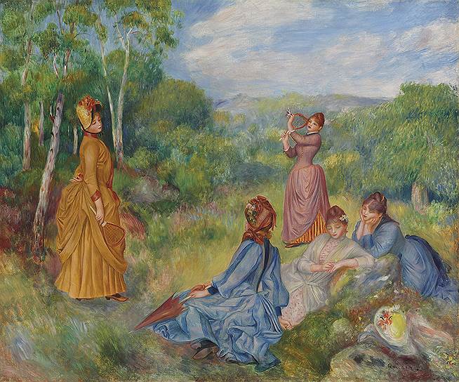 Пьер-Огюст Ренуар. «Девушки, играющие в волан», около 1887 года