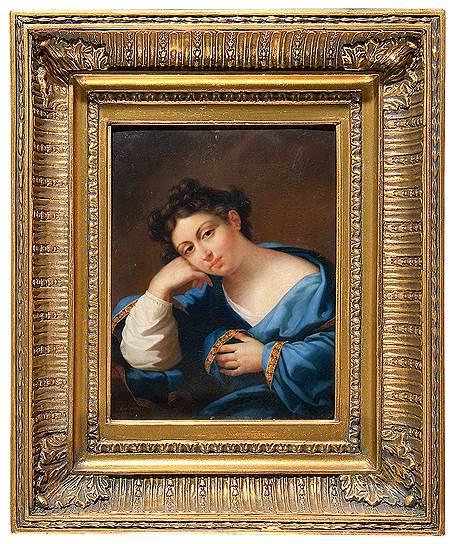 Иосиф Олешкевич. &amp;quot;Портрет женщины в синей шали&amp;quot;, 1814 год 