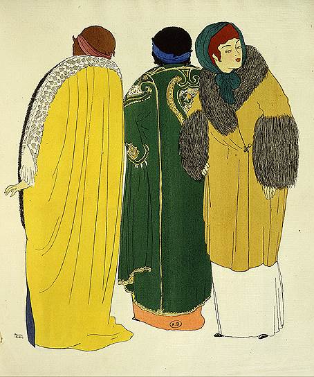 Поль Ириб. Женщины в пальто от Поля Пуаре, 1908 год