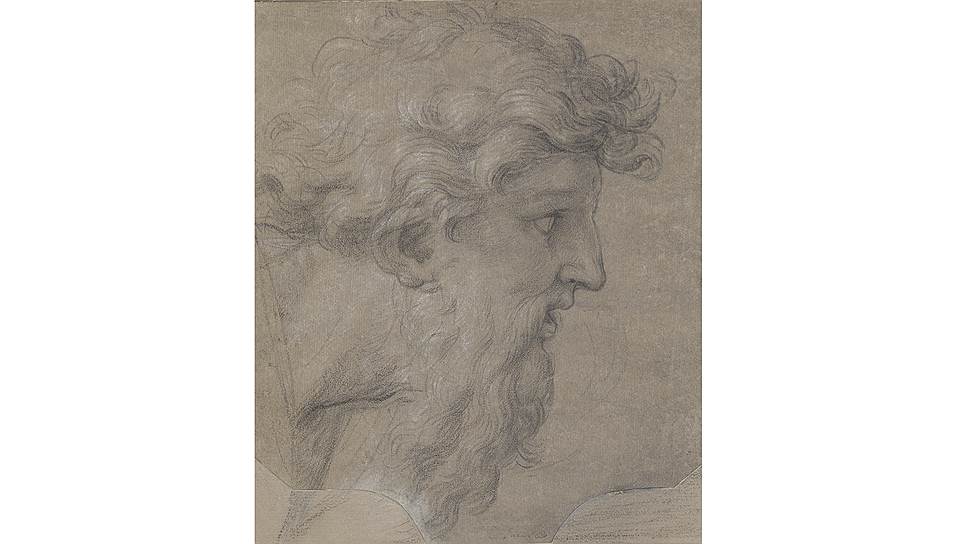 Эсташ Лесюер. «Этюд головы бородатого пастуха», около 1654 года