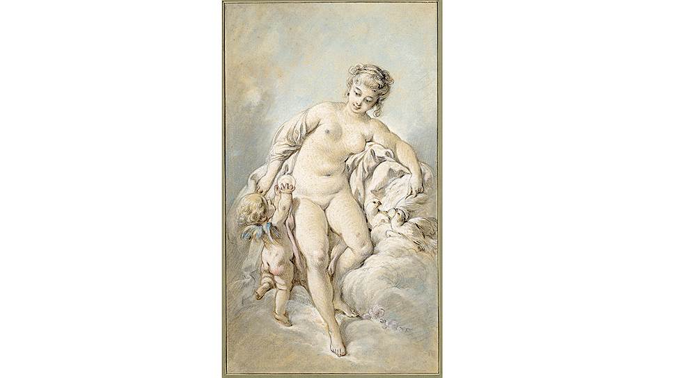 Франсуа Буше. «Венера с Амуром и голубями»