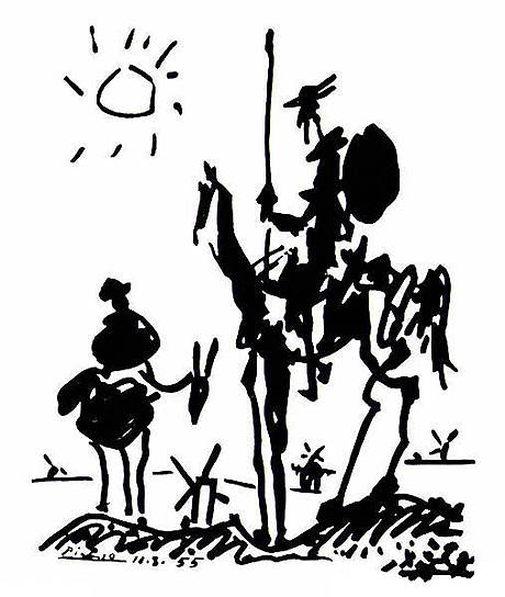 Пабло Пикассо. «Дон Кихот», 1955 год