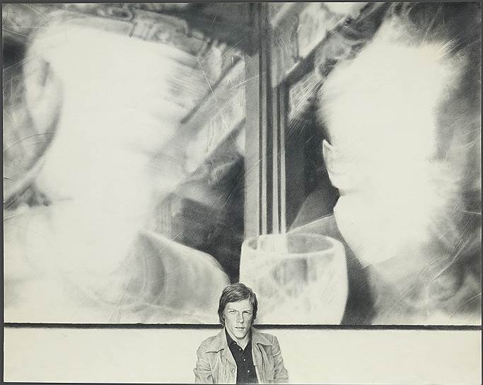 Сергей Гета. &quot;Автопортрет на фоне картины&quot;, 1984 год