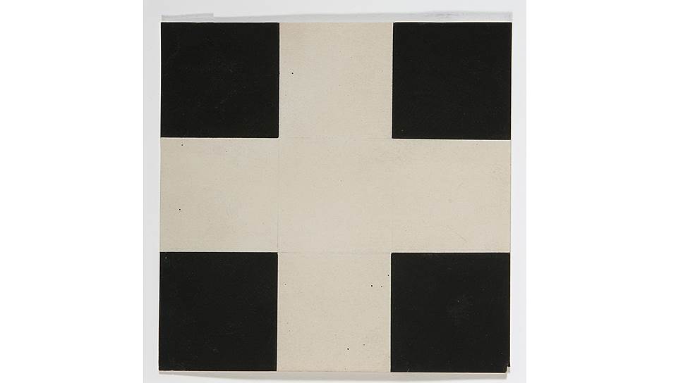 Илья Чашник. "Белый крест на черном фоне", 1923-1924 годы