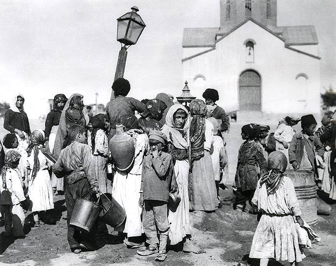 Армянские беженцы в Баку, 1918 год