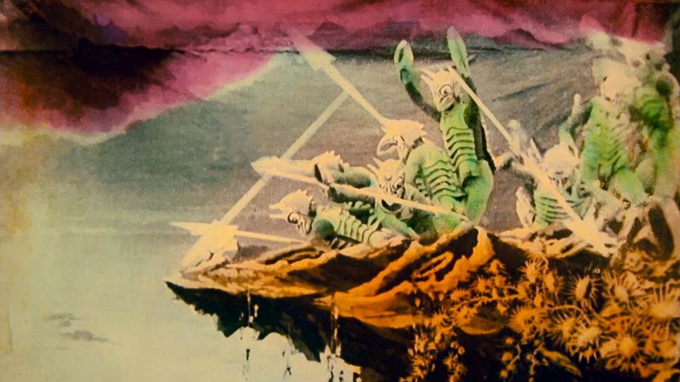 Кадры фильма «Путешествие на Луну», 1902 год. Отреставрирован в 2011 году