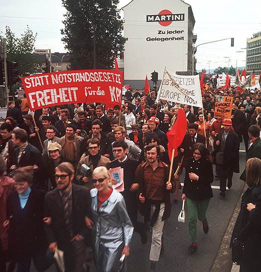 Студенческая демонстрация, май 1968 года
