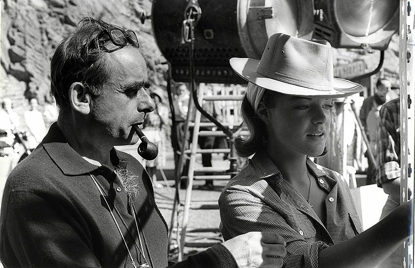 Анри-Жорж Клузо и Роми Шнайдер на съемках фильма &quot;Ад&quot;, 1964 год