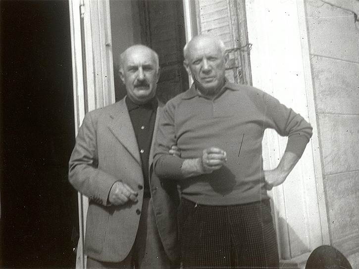 Илья Зданевич и Пабло Пикассо, 1955 год 
