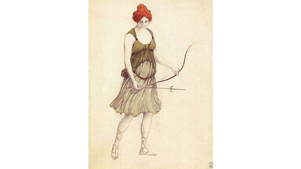 &quot;Нимфа Дианы (эскиз костюма к балету Лео Делиба)&quot;, 1901 год 