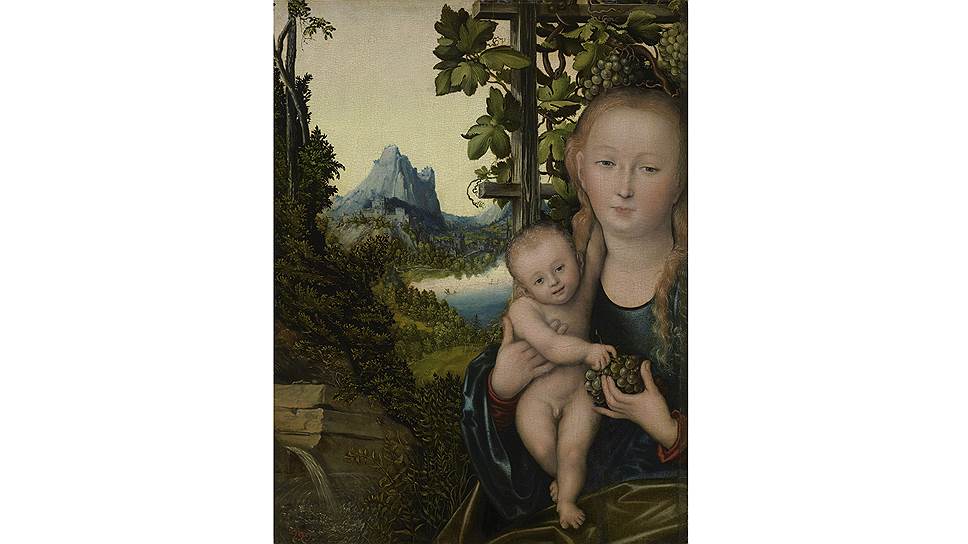 Лукас Кранах Старший. «Мадонна с младенцем (Мадонна в винограднике)», около 1520 года