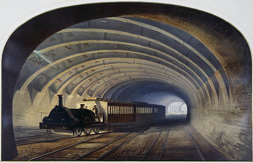 Железная дорога метрополитена на Прайд-стрит, Лондон, после 1863 года 
