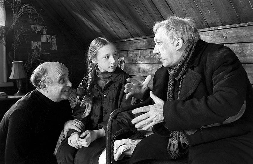 Ролан Быков с Кристиной Орбакайте и Юрием Никулиным на съемках &quot;Чучела&quot;, 1983 год
