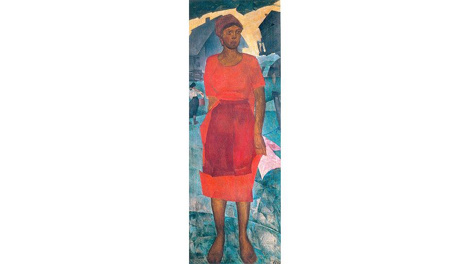 Николай Ионин. &quot;Женщина в красном&quot;, 1925 год 
