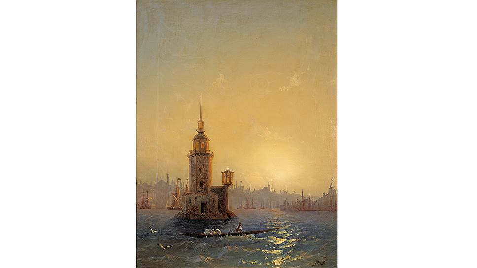 &quot;Вид Леандровой башни в Константинополе&quot;, 1848 год  