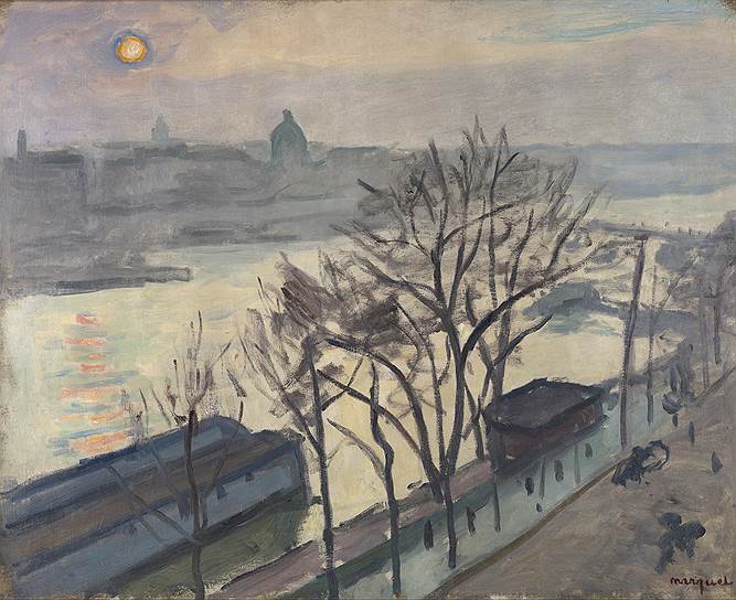 &quot;Солнце над деревьями (Солнце над Парижем. Набережная Лувра)&quot;, 1905 год 
