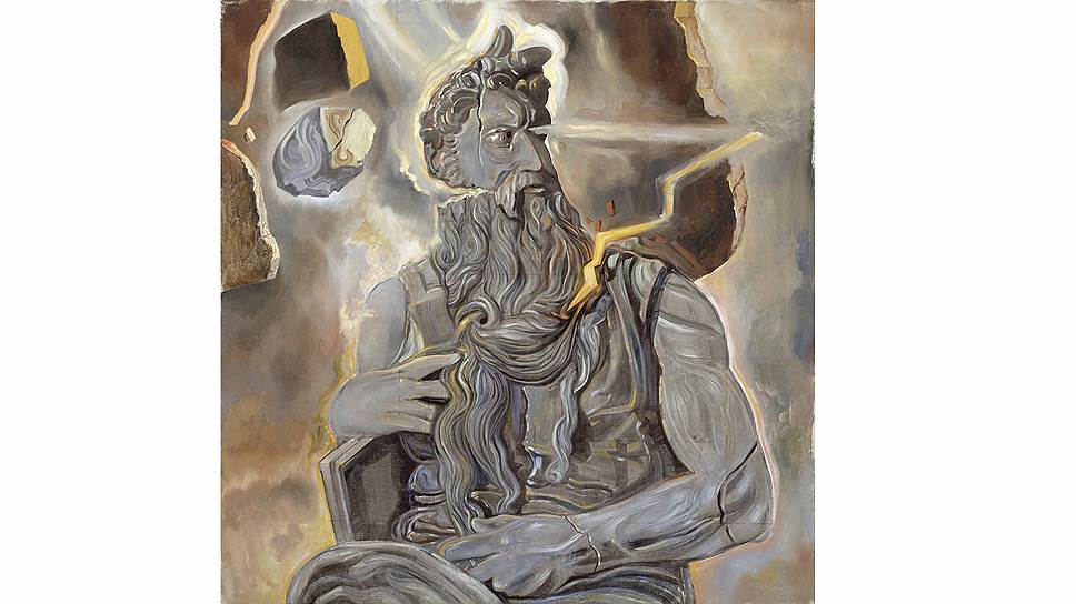 «Воин», или “Los Embozados”. По мотивам скульптуры «Лоренцо Медичи» с надгробия Лоренцо Медичи работы Микеланджело, 1982 год 

