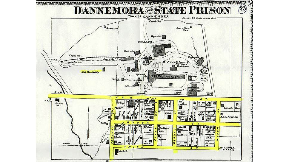 План тюрьмы Даннемора 