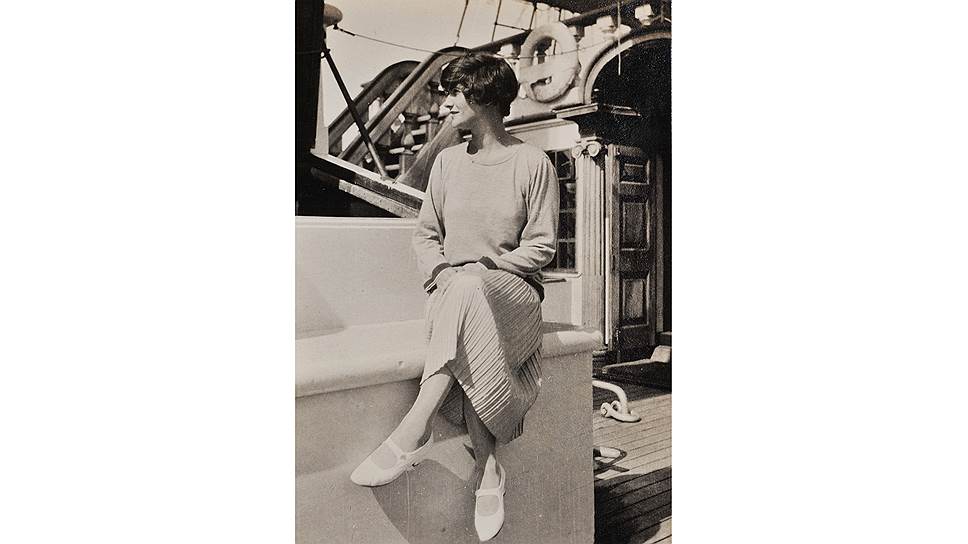 Габриэль Шанель на яхте Flying Cloud, 1926 год