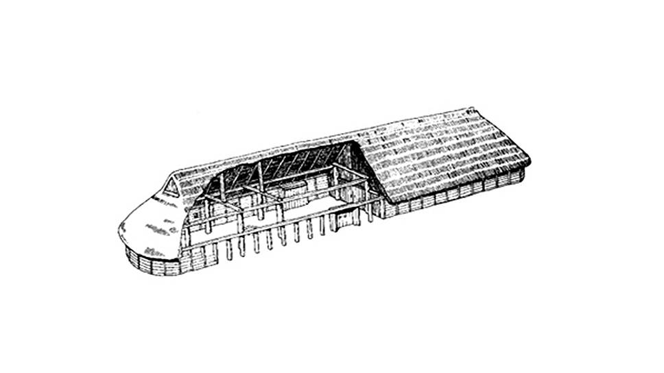 Реконструкция древнегерманского длинного дома