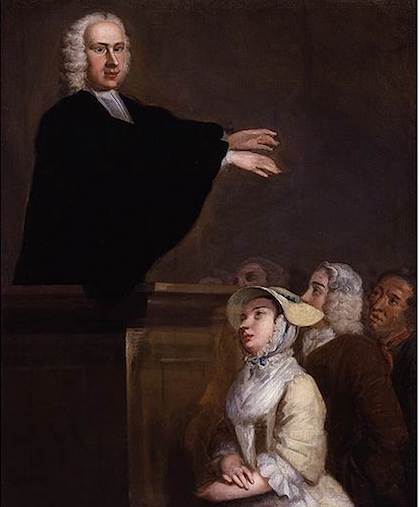 Джон Вулластон. Портрет Джорджа Уайтфилда, около 1742 года