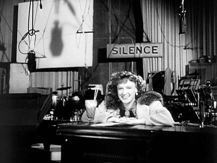 Дороти Комингор на съемках «Гражданина Кейна», 1940 год 
