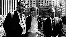 Фрэнсис Форд Коппола, Вуди Аллен и Мартин Скорсезе на съемках «Нью-йоркских историй», 1988 год 