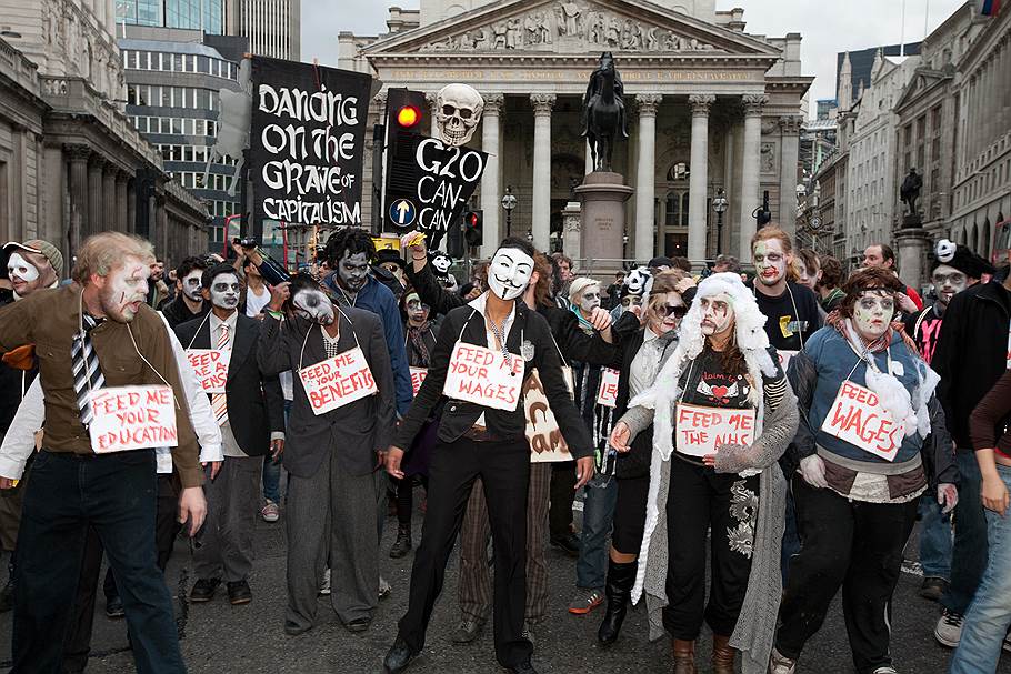 Митинг у здания Банка Англии, 2011